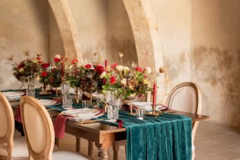 Winter wedding styled shoot at a 15th Century  Venue