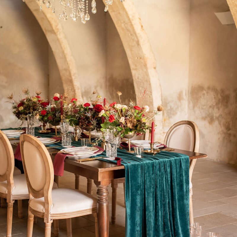 Winter wedding styled shoot at a 15th Century  Venue