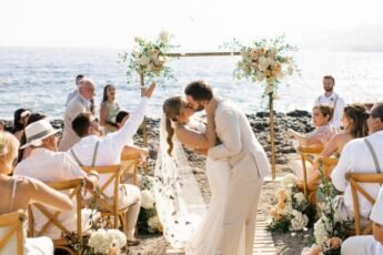 Unforgettable beach wedding in Crete island